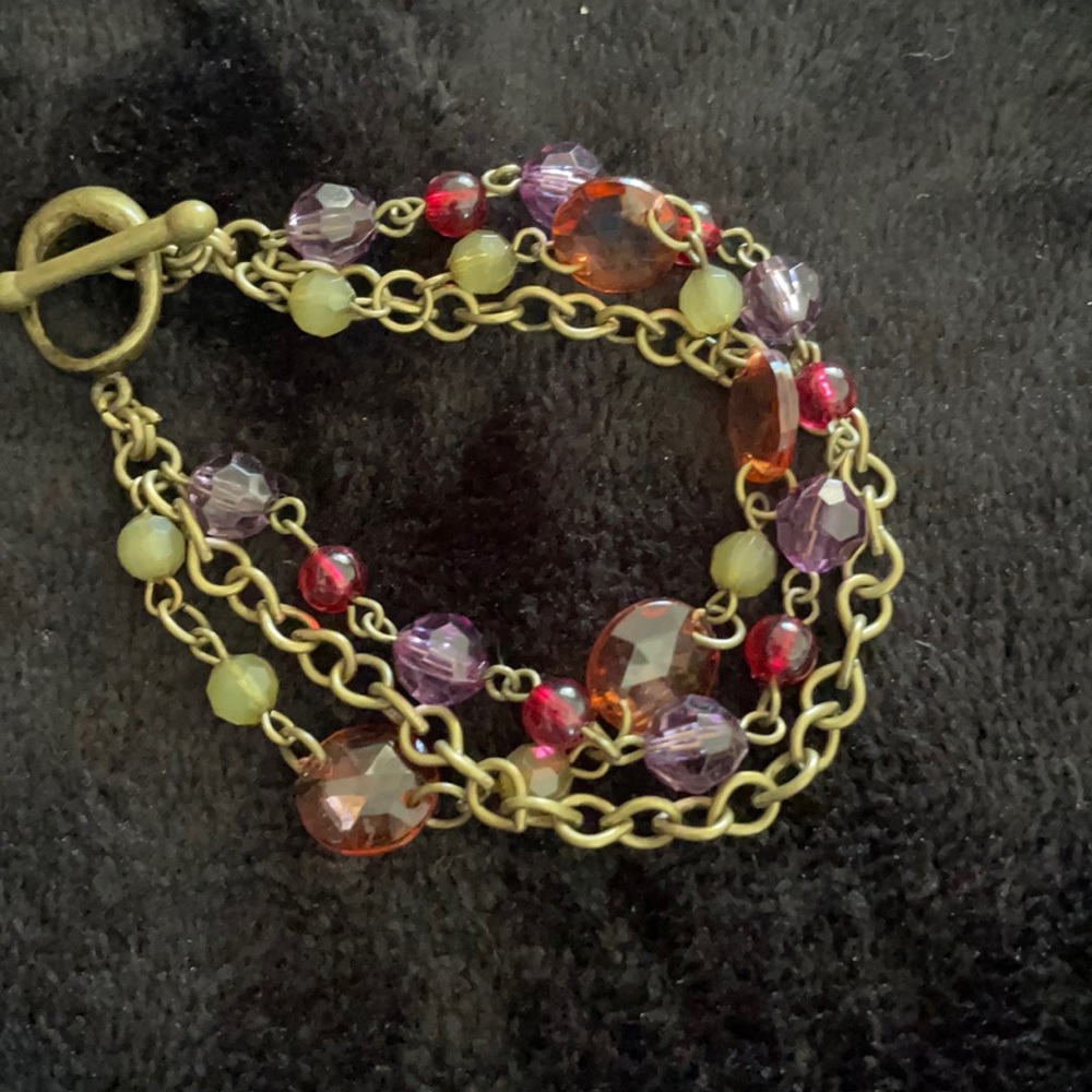 Multicolored bead bracelet